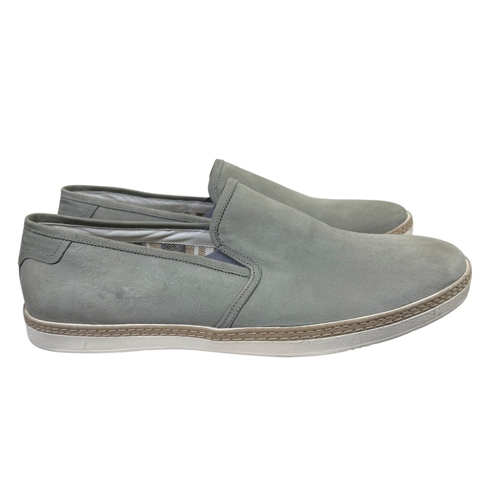 Donald Pliner Men's Cashton Gray Suede‎ Slip On Sneaker Size 11